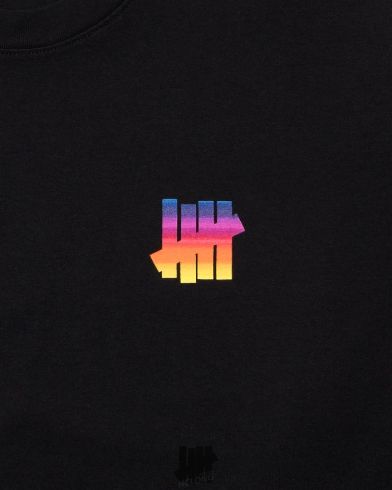 Undefeated Undftd UNDEFEATED GRADIENT L/S TEE Tees Schwarz | TASRM-4786