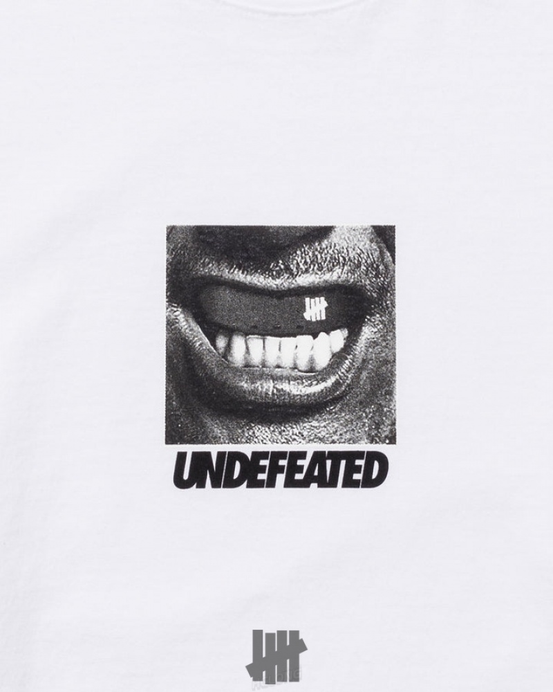 Undefeated Undftd UNDEFEATED GRIT L/S TEE Tees Weiß | YEIMS-8473