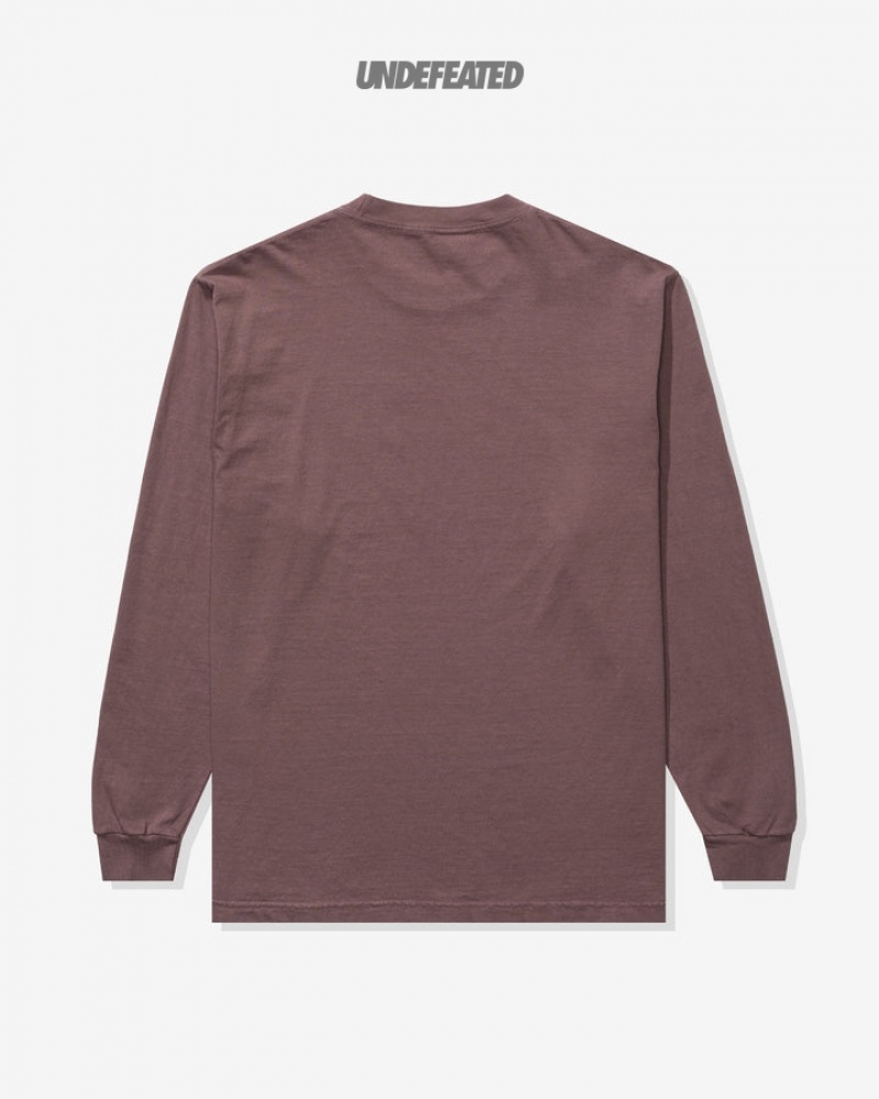 Undefeated Undftd UNDEFEATED GRIT L/S TEE Tees MAUVE | QZHCY-5921