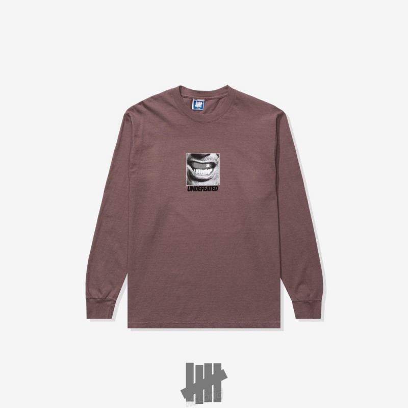 Undefeated Undftd UNDEFEATED GRIT L/S TEE Tees MAUVE | QZHCY-5921