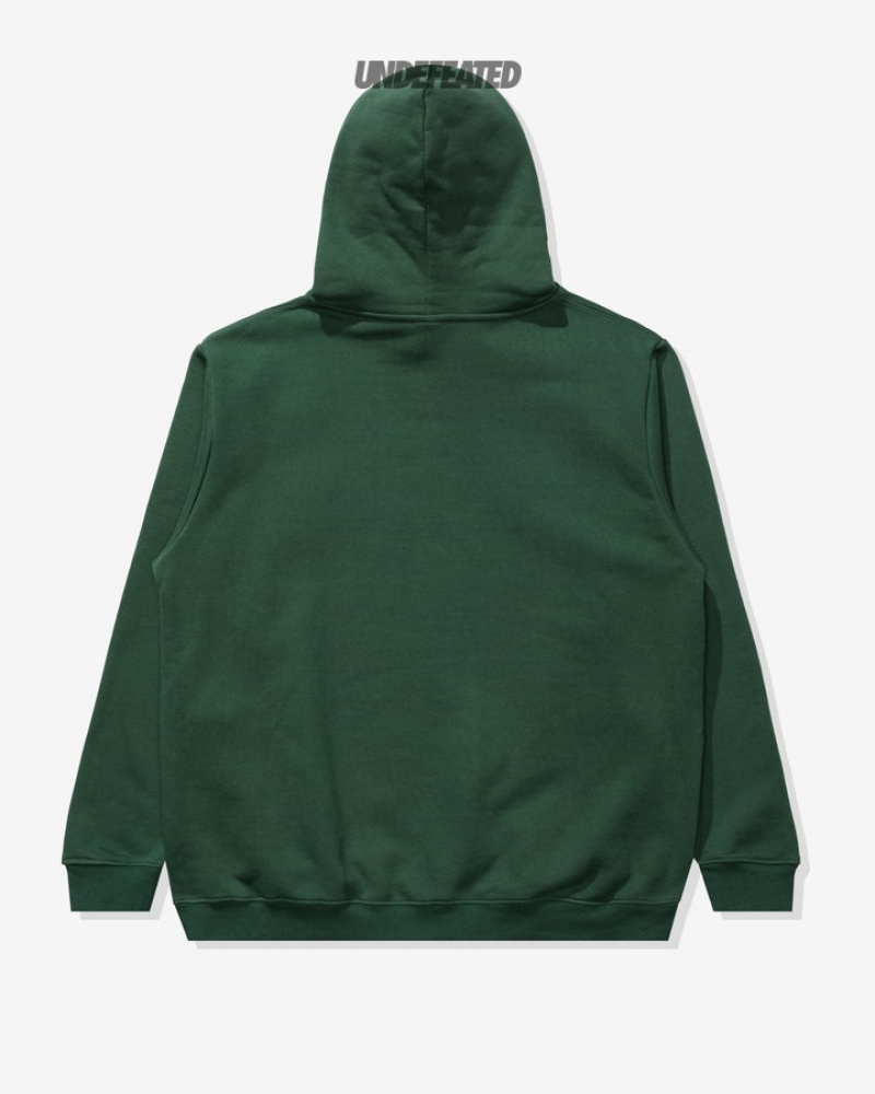 Undefeated Undftd UNDEFEATED HEAVYWEIGHT PULLOVER HOOD Fleeces Grün | UOCGK-8162