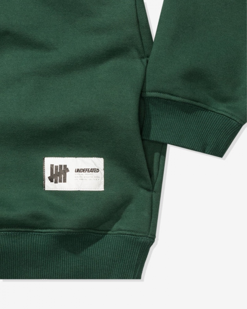 Undefeated Undftd UNDEFEATED HEAVYWEIGHT PULLOVER HOOD Fleeces Grün | UOCGK-8162