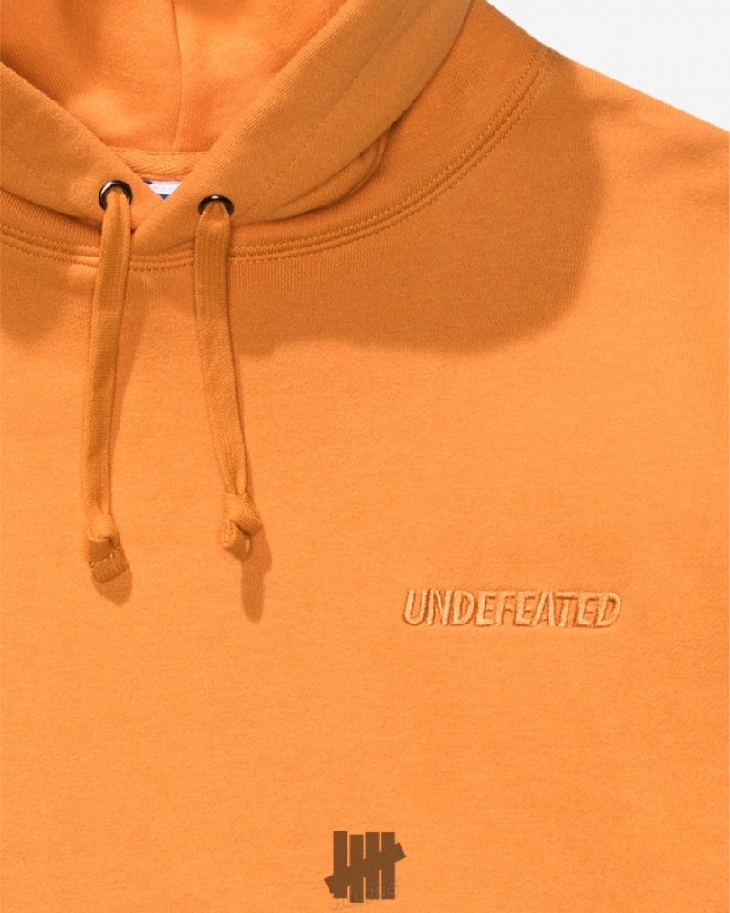 Undefeated Undftd UNDEFEATED HEAVYWEIGHT PULLOVER HOOD Fleeces Orange | ISYNQ-2816