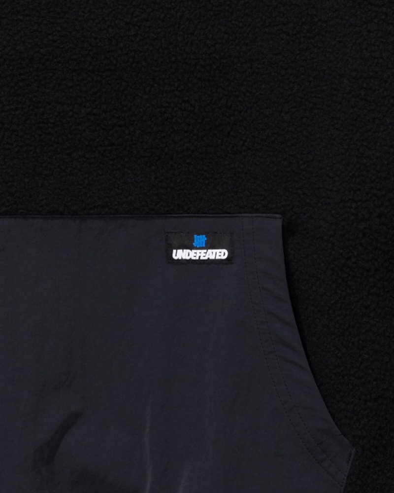 Undefeated Undftd UNDEFEATED HIGH PILE PULLOVER HOOD Fleeces Schwarz | YAWIR-7940