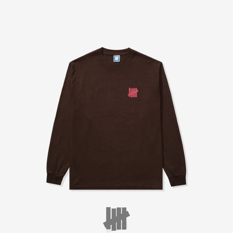 Undefeated Undftd UNDEFEATED ICON L/S TEE Tees Braun | BXELY-2709