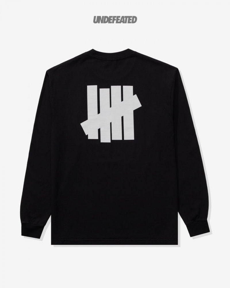 Undefeated Undftd UNDEFEATED ICON L/S TEE Tees Schwarz | UEKAG-4706