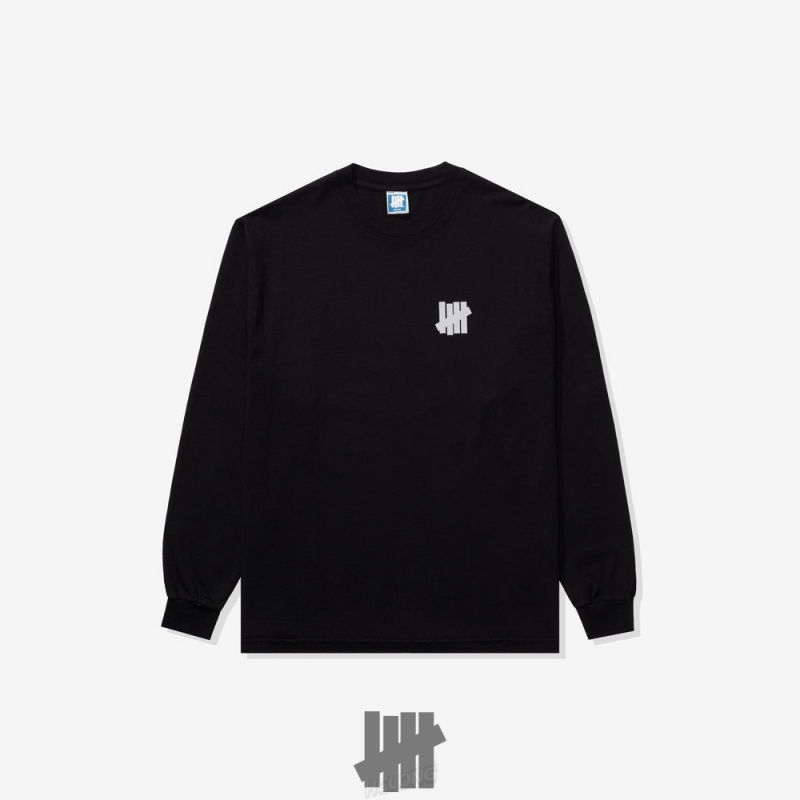 Undefeated Undftd UNDEFEATED ICON L/S TEE Tees Schwarz | UEKAG-4706