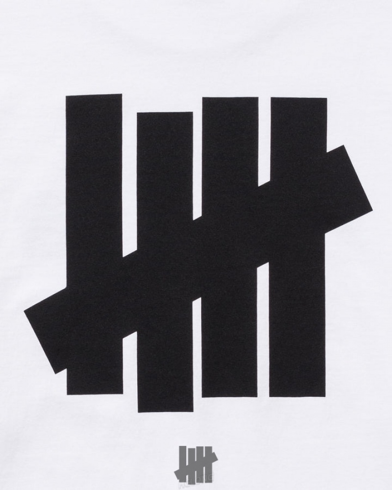 Undefeated Undftd UNDEFEATED ICON L/S TEE Tees Weiß | FZKVL-8301