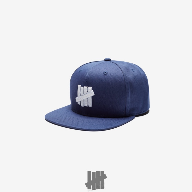 Undefeated Undftd UNDEFEATED ICON SNAPBACK Kopfbedeckung Blau | RUDLB-9715