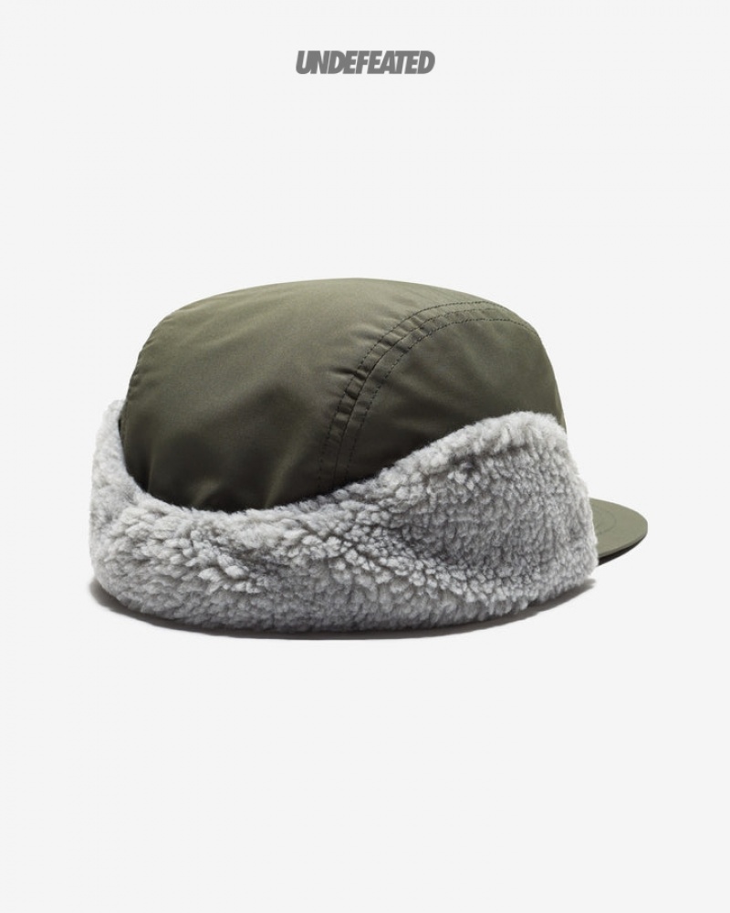 Undefeated Undftd UNDEFEATED ICON WINTER CAP Kopfbedeckung Olivgrün | JOIKQ-2749