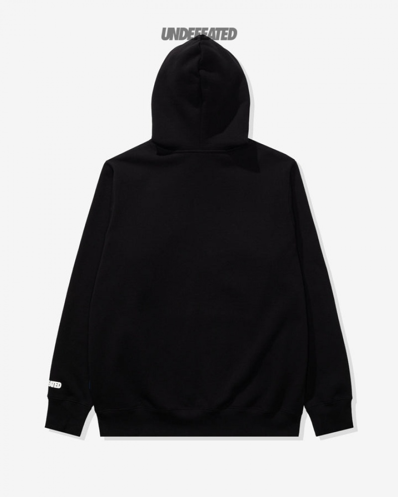 Undefeated Undftd UNDEFEATED ICON ZIP HOODIE Fleeces Schwarz | YQEHZ-3470