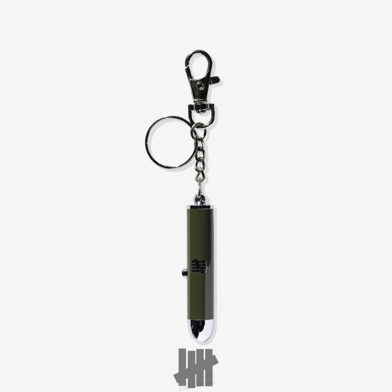 Undefeated Undftd UNDEFEATED LASER POINTER KEYCHAIN Schlüsselanhänger Olivgrün | DTOXJ-3169