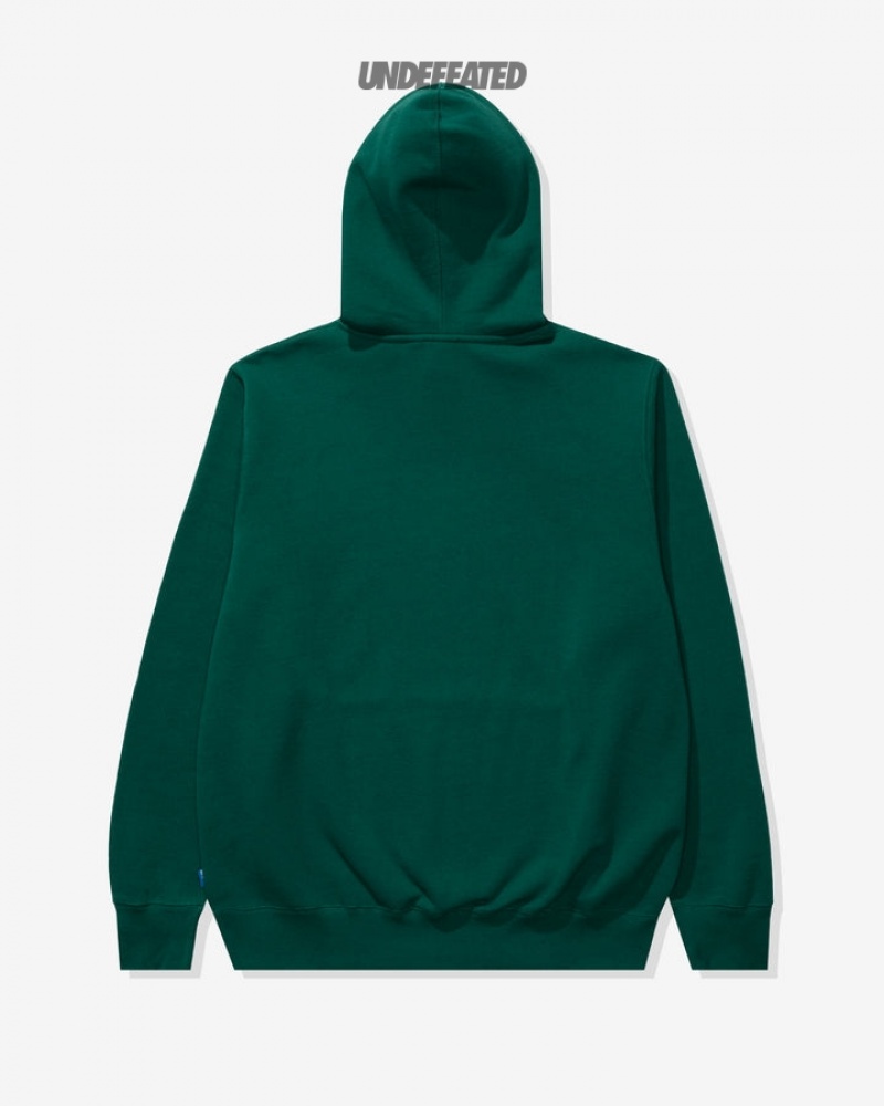 Undefeated Undftd UNDEFEATED LA PULLOVER HOOD Fleeces Grün | LTHBY-6850