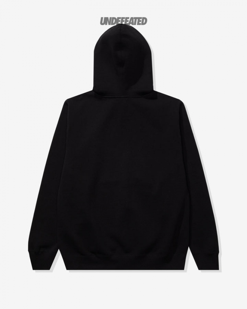 Undefeated Undftd UNDEFEATED LA PULLOVER HOOD Fleeces Schwarz | OUXRC-1054