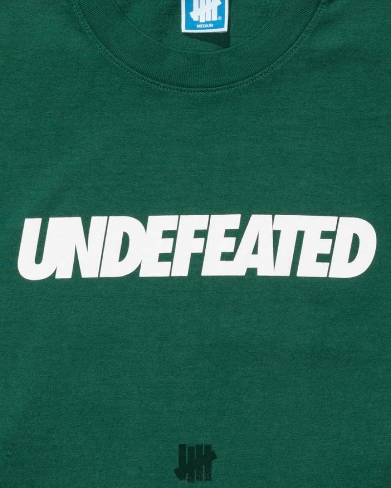 Undefeated Undftd UNDEFEATED LOGO L/S TEE Tees Grün | YIBMP-0869