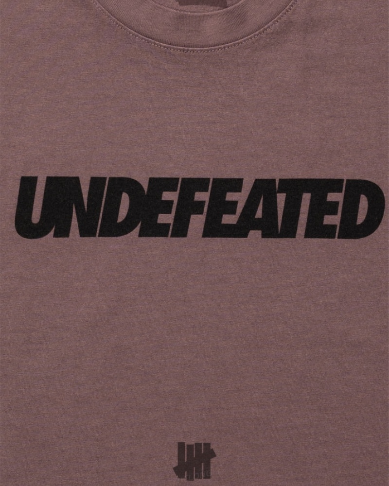 Undefeated Undftd UNDEFEATED LOGO S/S TEE Tees MAUVE | MEAZH-1902