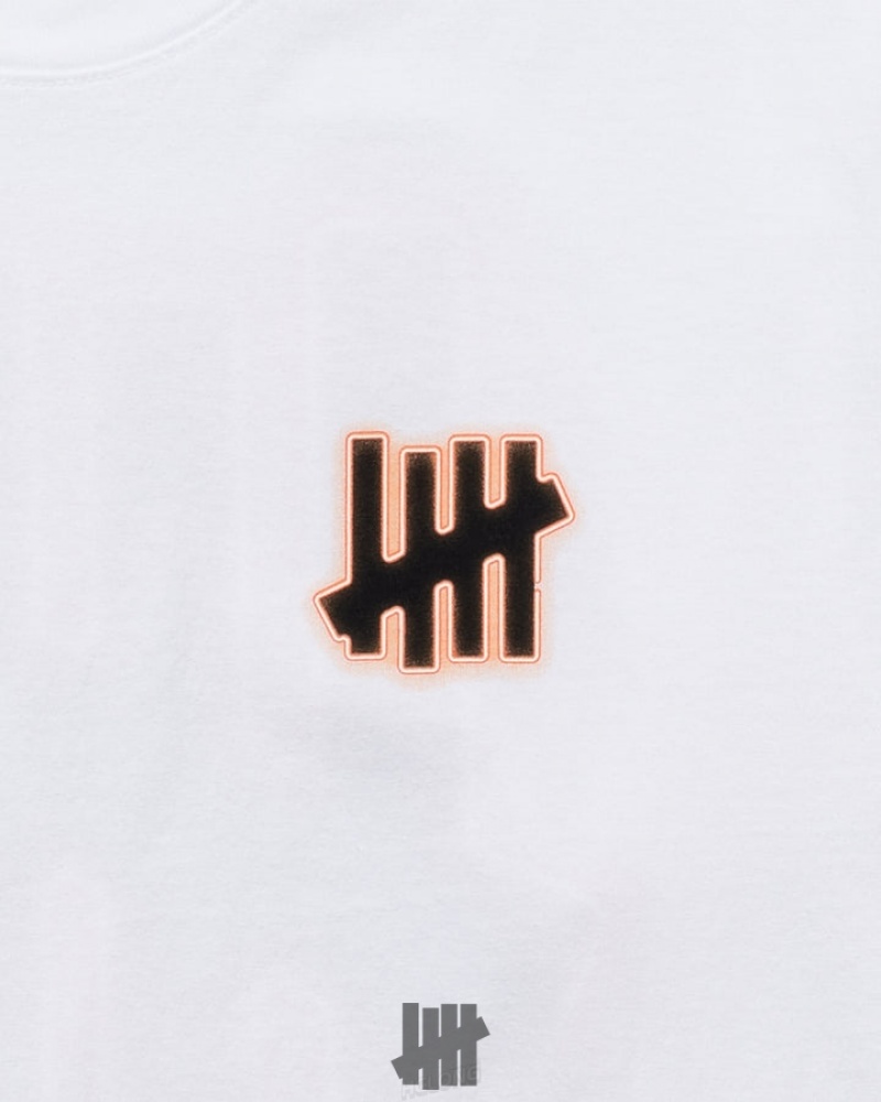 Undefeated Undftd UNDEFEATED NIGHT SHIFT L/S TEE Tees Weiß | YLBXV-7486