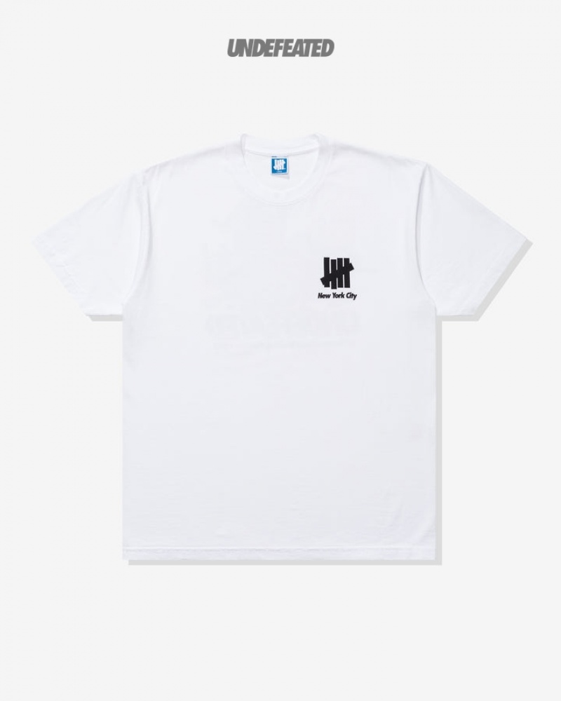 Undefeated Undftd UNDEFEATED NYFC COLLAGE S/S TEE Tees Weiß | FBMOK-5794