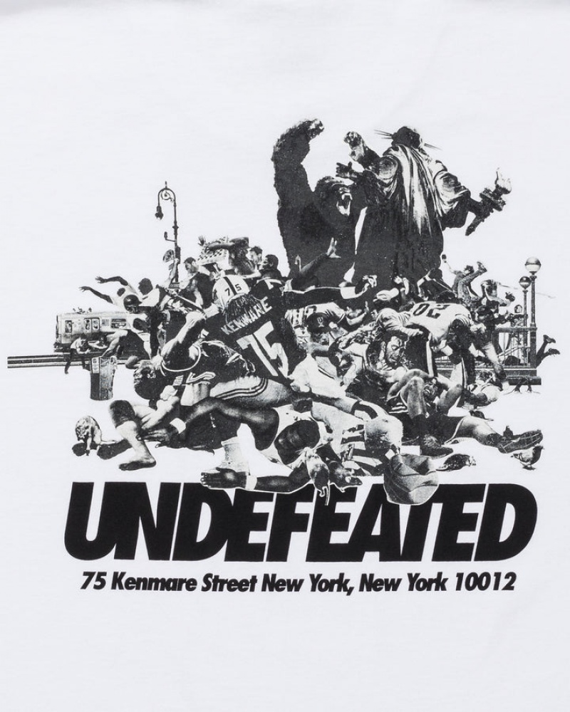 Undefeated Undftd UNDEFEATED NYFC COLLAGE S/S TEE Tees Weiß | FBMOK-5794