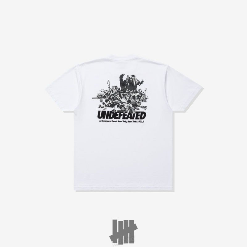 Undefeated Undftd UNDEFEATED NYFC COLLAGE S/S TEE Tees Weiß | FBMOK-5794