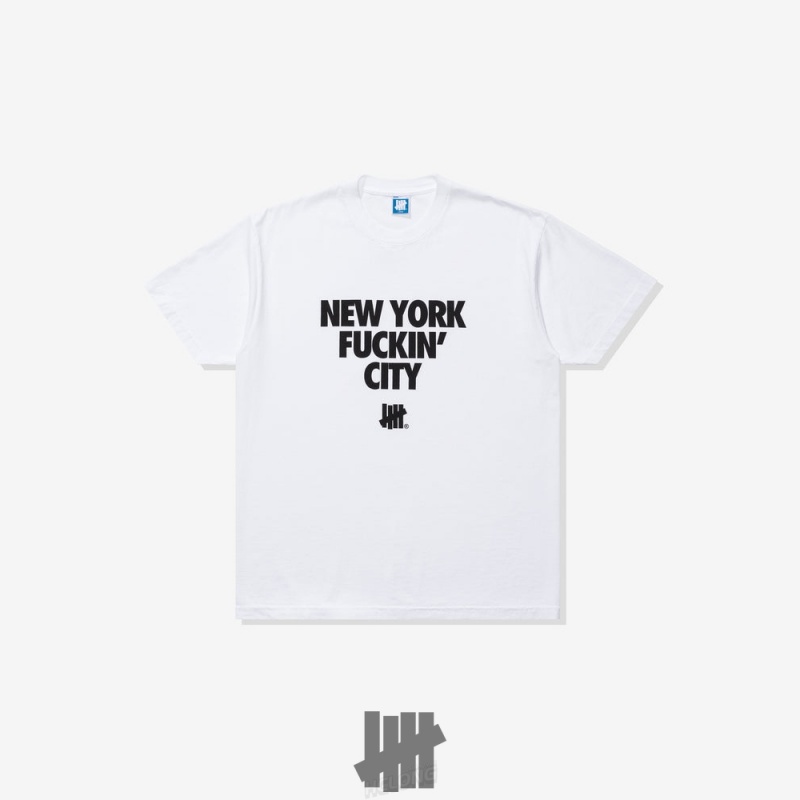 Undefeated Undftd UNDEFEATED NYFC S/S TEE Tees Weiß | FQAEW-7643