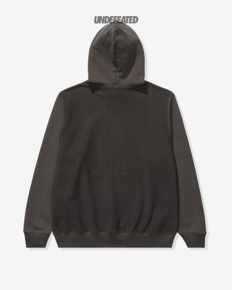 Undefeated Undftd UNDEFEATED REVERSE TERRY PULLOVER HOOD Fleeces Schwarz | JDKFB-4805