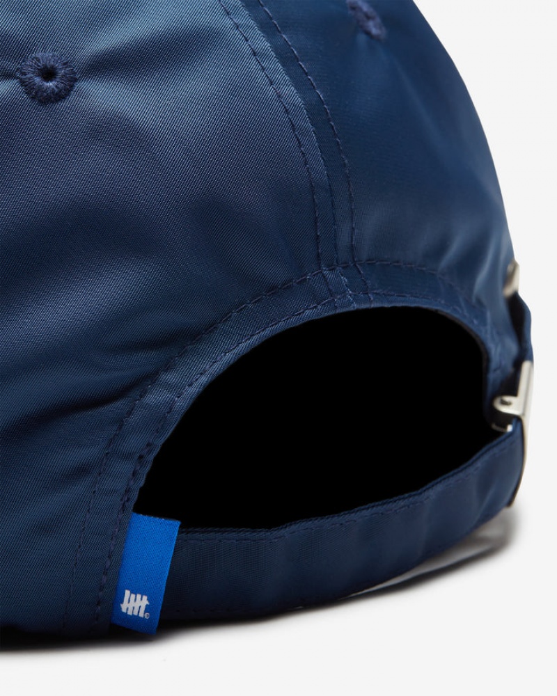 Undefeated Undftd UNDEFEATED SATIN ICON CAP Kopfbedeckung Navy | HLZTX-4108