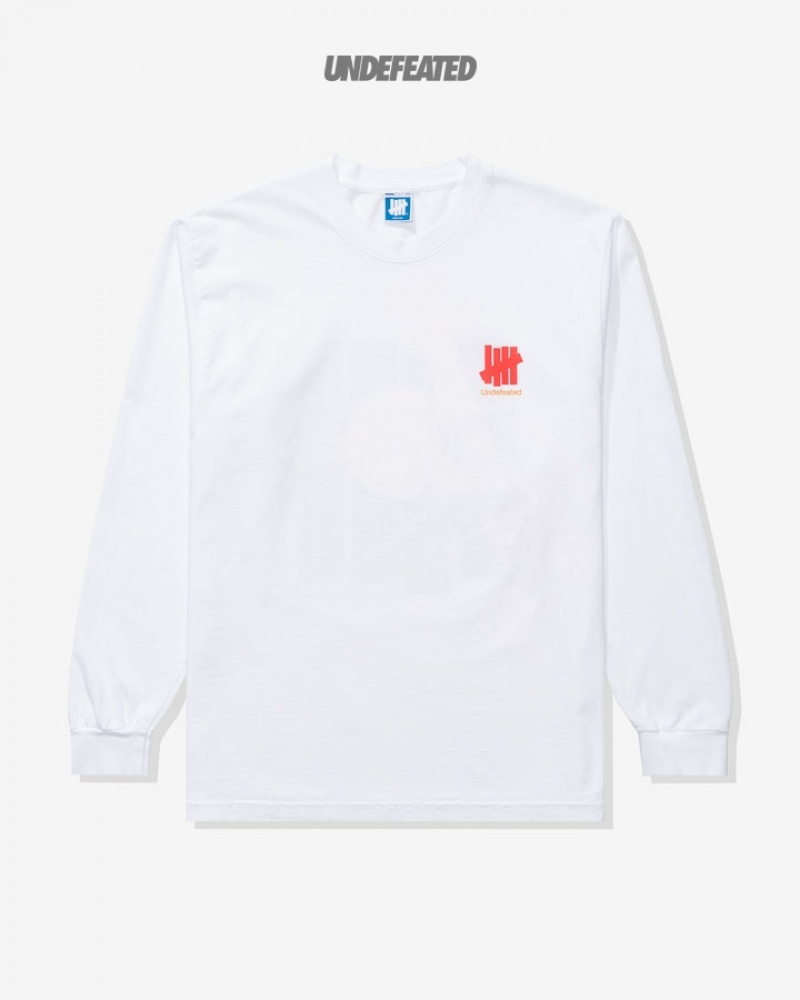 Undefeated Undftd UNDEFEATED SHOOTERS L/S TEE Tees Weiß | ZVPLU-7095