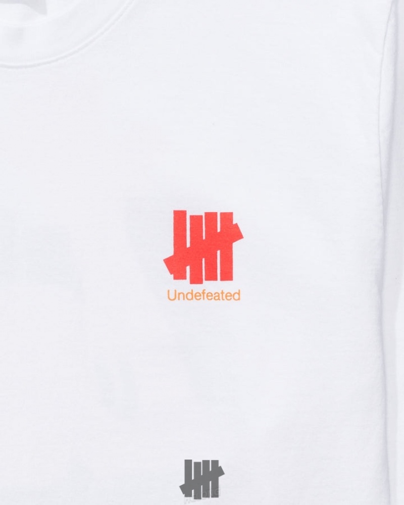 Undefeated Undftd UNDEFEATED SHOOTERS L/S TEE Tees Weiß | ZVPLU-7095