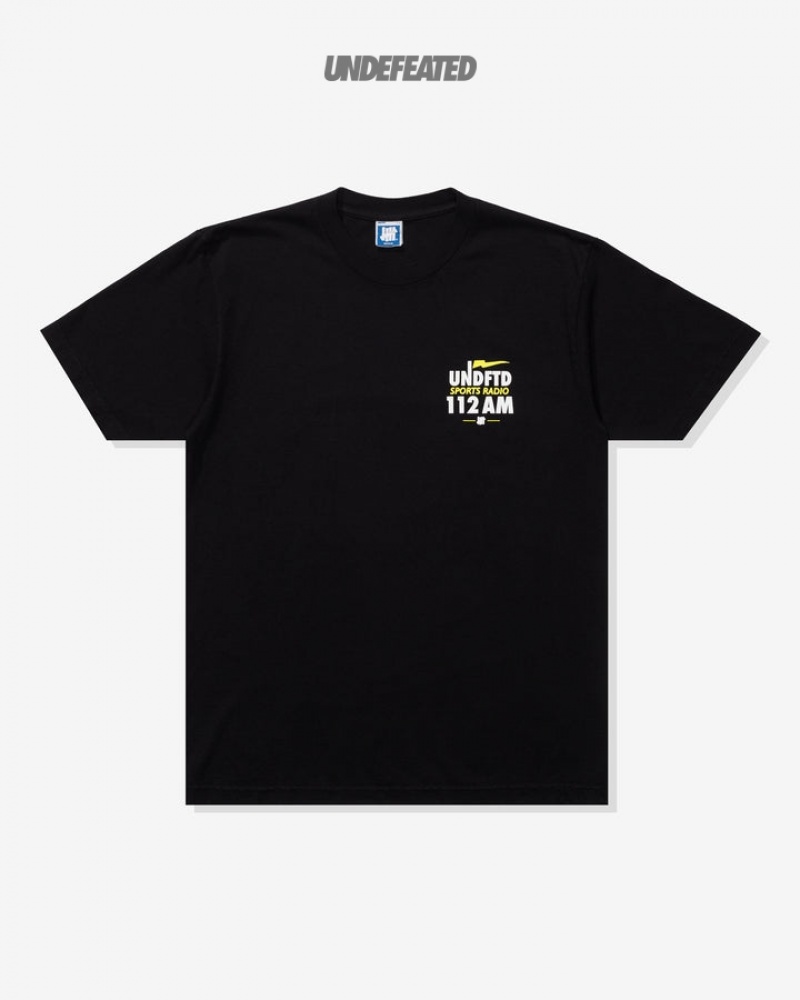 Undefeated Undftd UNDEFEATED SPORTS RADIO S/S TEE Tees Schwarz | PEWLS-6149