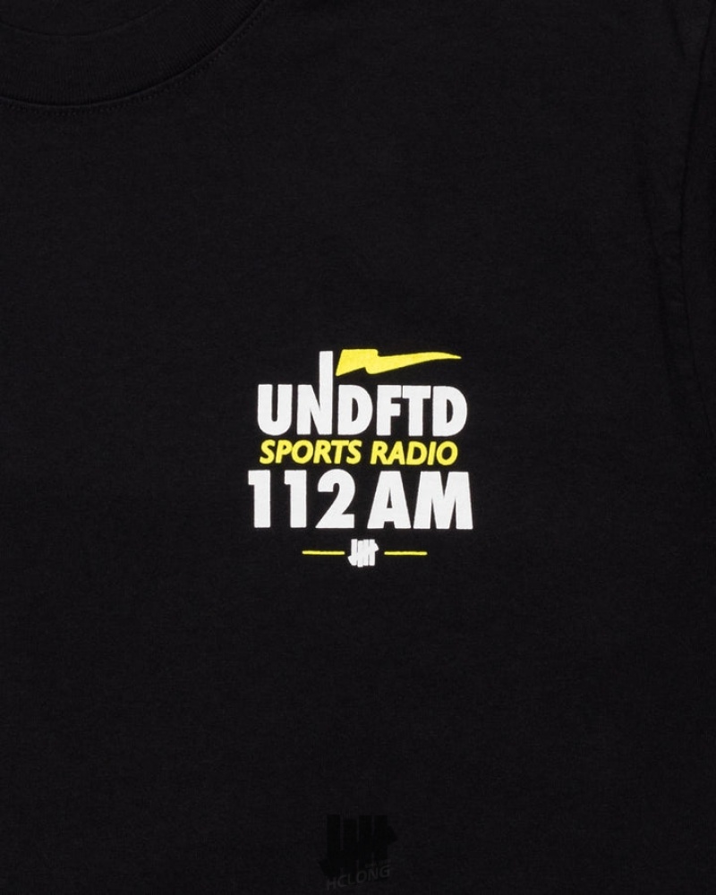 Undefeated Undftd UNDEFEATED SPORTS RADIO S/S TEE Tees Schwarz | PEWLS-6149