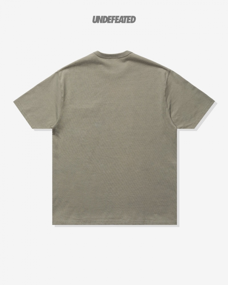 Undefeated Undftd UNDEFEATED STENCIL S/S POCKET TEE Tees BIRCH | PBKMI-7123