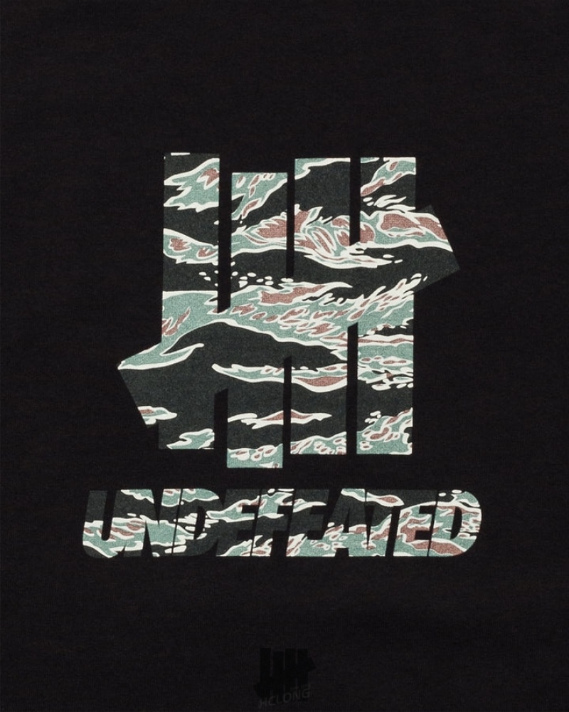 Undefeated Undftd UNDEFEATED TIGER CAMO LOCKUP S/S TEE Tees Schwarz | KOJRD-2301