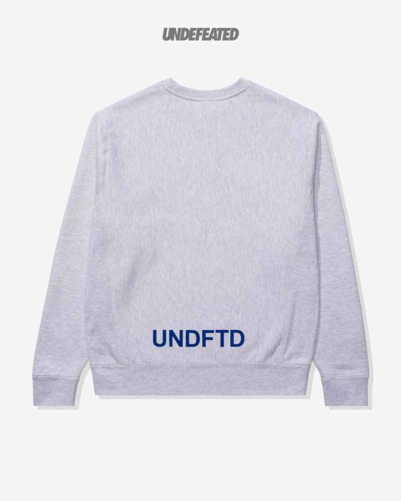 Undefeated Undftd UNDEFEATED X BCFC TEAM CREWNECK Fleeces Grau | CTPXB-6501