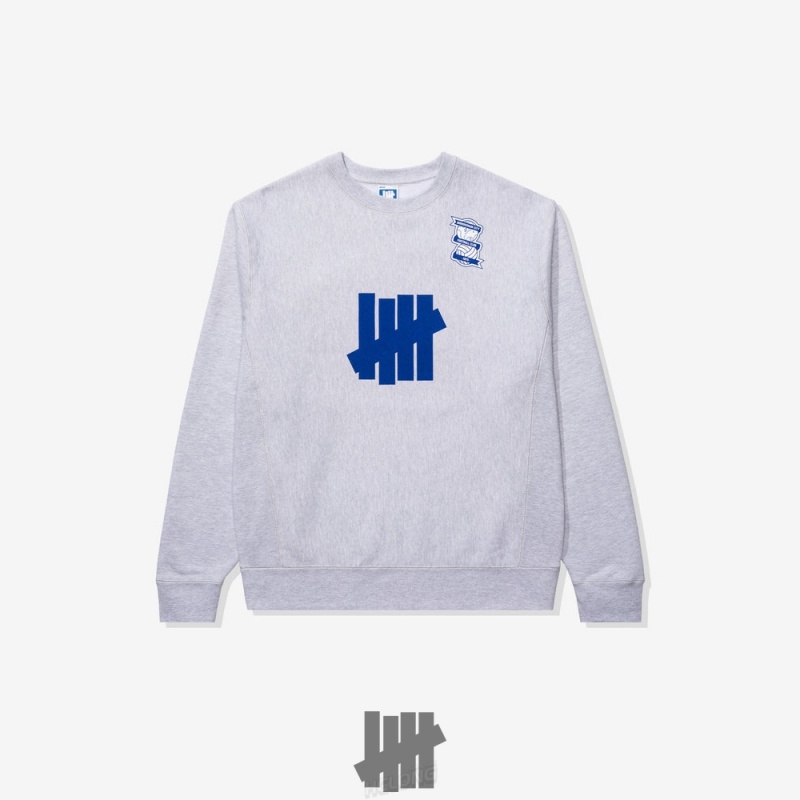 Undefeated Undftd UNDEFEATED X BCFC TEAM CREWNECK Fleeces Grau | CTPXB-6501