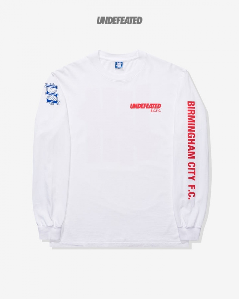 Undefeated Undftd UNDEFEATED X BCFC TEAM L/S TEE Tees Weiß | DGBOH-3198