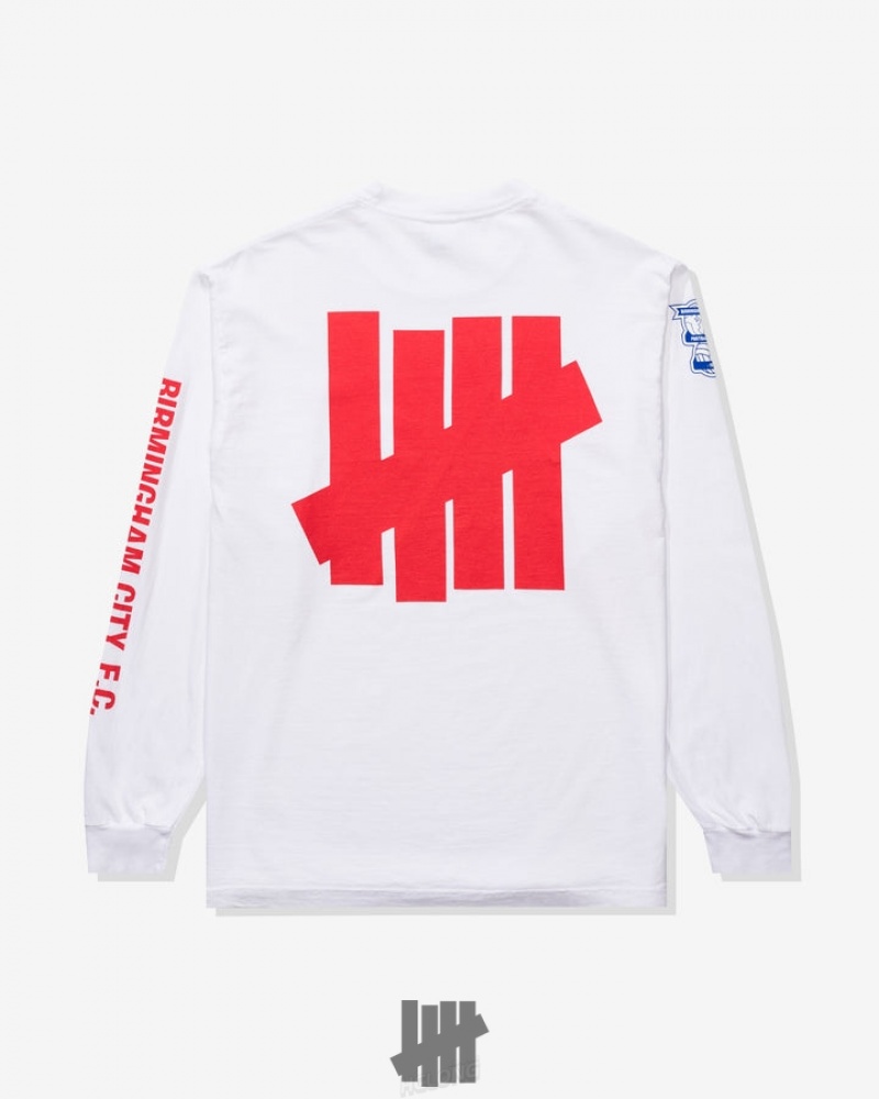 Undefeated Undftd UNDEFEATED X BCFC TEAM L/S TEE Tees Weiß | DGBOH-3198