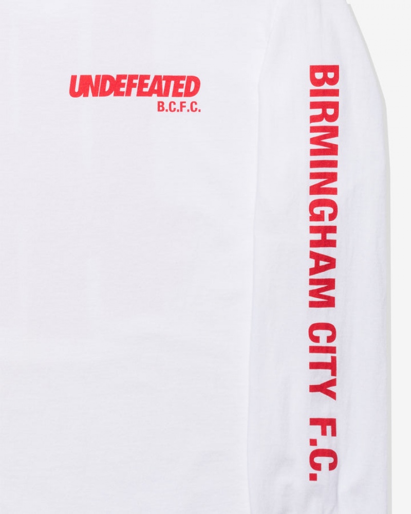 Undefeated Undftd UNDEFEATED X BCFC TEAM L/S TEE Tees Weiß | DGBOH-3198