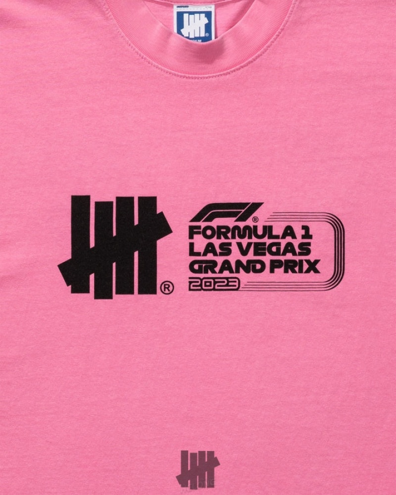 Undefeated Undftd UNDEFEATED X F1 LVGP LOGO S/S TEE Tees Rosa | WUSLY-1943