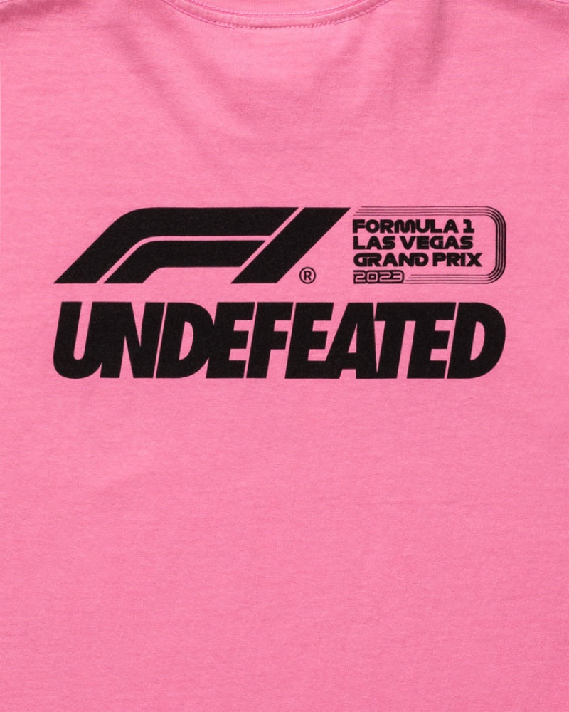 Undefeated Undftd UNDEFEATED X F1 LVGP LOGO S/S TEE Tees Rosa | WUSLY-1943