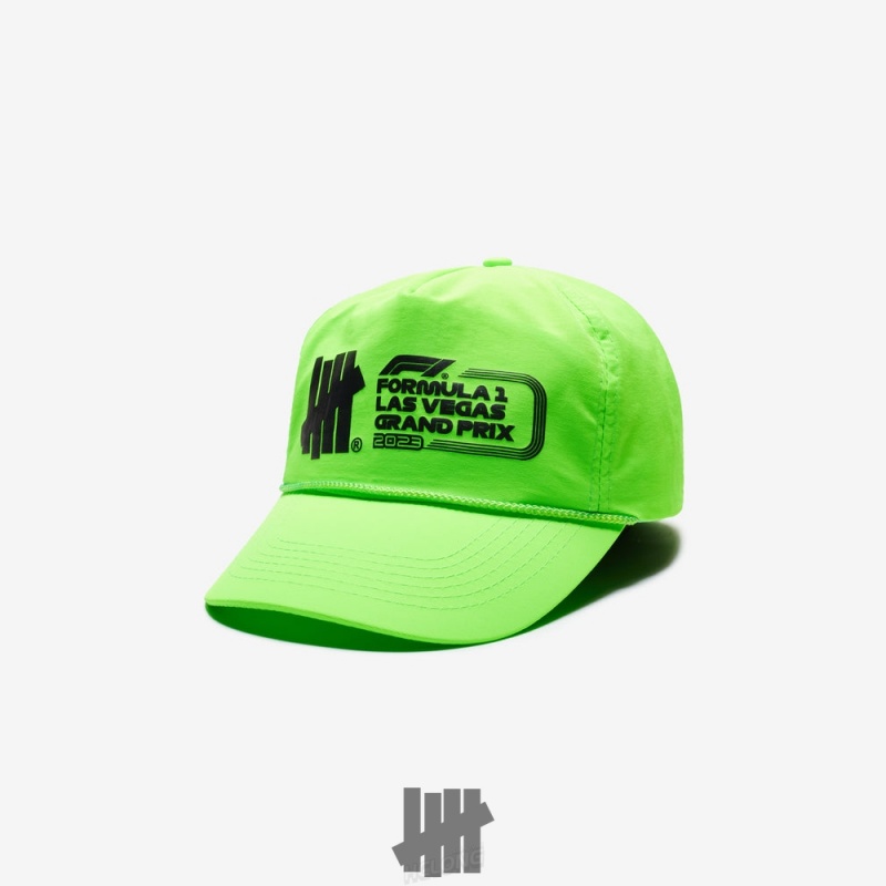 Undefeated Undftd UNDEFEATED X F1 LVGP LOGO SNAPBACK Kopfbedeckung Grün | CNILG-2489