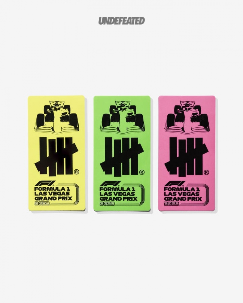 Undefeated Undftd UNDEFEATED X F1 LVGP STICKER PACK Stickers MULTI | MCSHF-4296