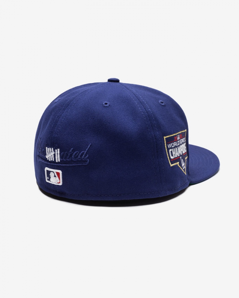 Undefeated Undftd UNDEFEATED X LA DODGERS WORLD CHAMPIONS NEW ERA 59FIFTY FITTED Kopfbedeckung Dunkelkönigsblau | MAGYL-5347