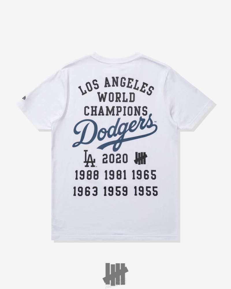 Undefeated Undftd UNDEFEATED X LA DODGERS NEW ERA CHAMPIONS TEE Tees Weiß | DHIOS-6759