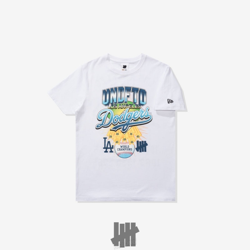 Undefeated Undftd UNDEFEATED X LA DODGERS NEW ERA CHAMPIONS TEE Tees Weiß | DHIOS-6759