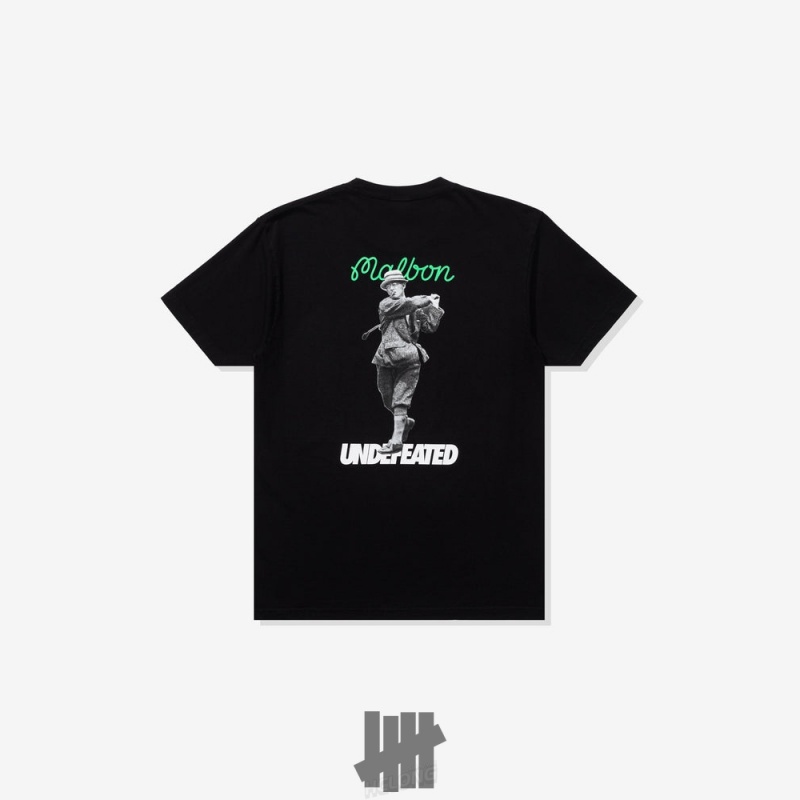 Undefeated Undftd UNDEFEATED X MALBON CHIP SHOT S/S TEE Tees Schwarz | AMVUD-7836