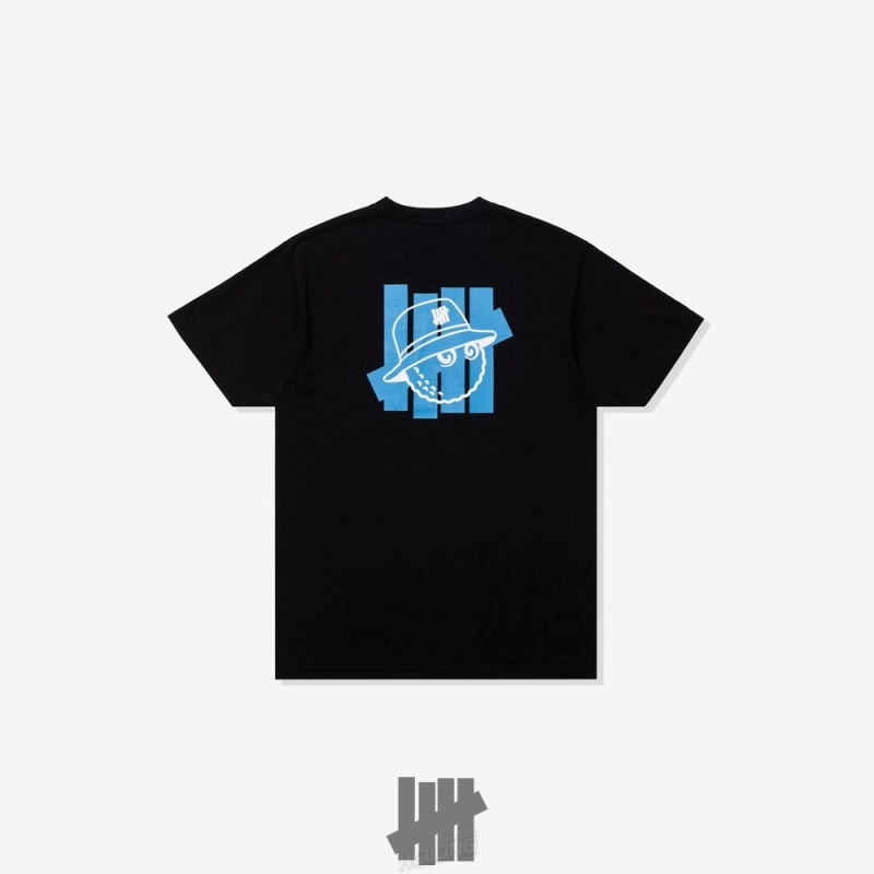 Undefeated Undftd UNDEFEATED X MALBON LOGO LOCKUP S/S TEE Tees Schwarz | FDUAI-9850