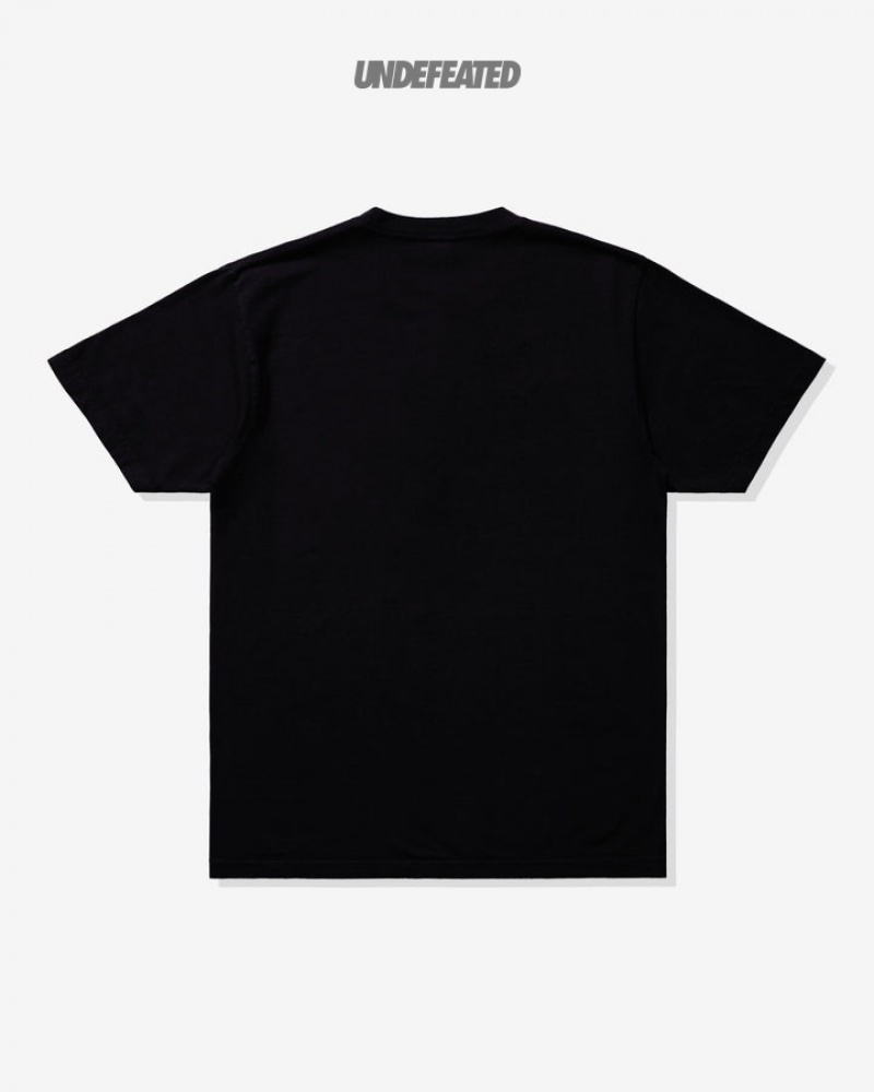 Undefeated Undftd UNDEFEATED X MALBON LOGO S/S TEE Tees Schwarz | UEBYX-0748