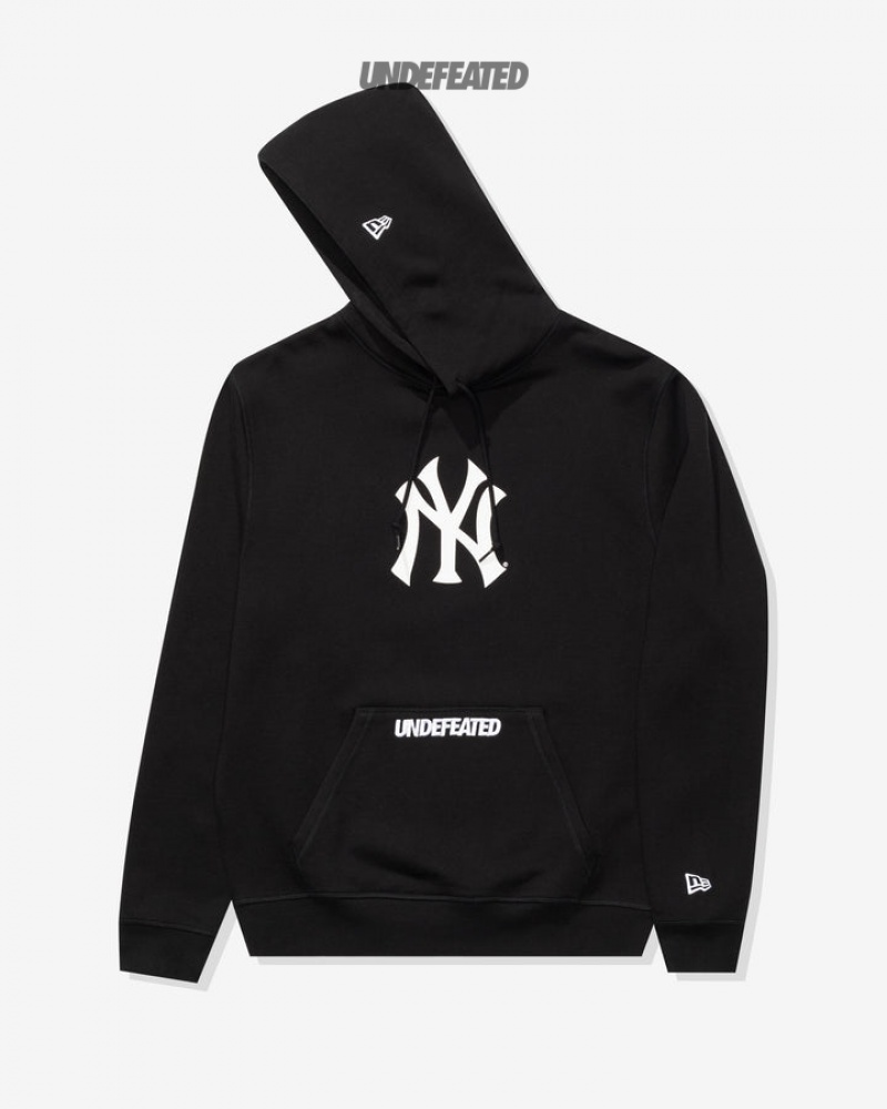 Undefeated Undftd UNDEFEATED X NEW ERA NY YANKEES HOODIE Fleeces Schwarz | ZJKOC-2073