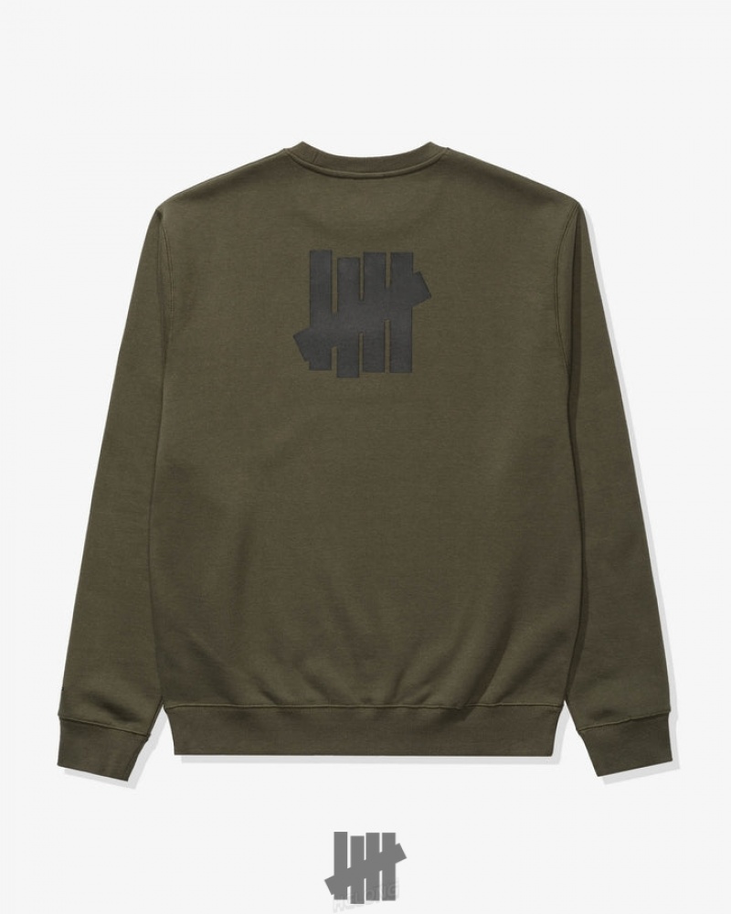 Undefeated Undftd UNDEFEATED X NEW ERA NY YANKEES CREWNECK Fleeces NEWOLIVE | LGAHY-4251